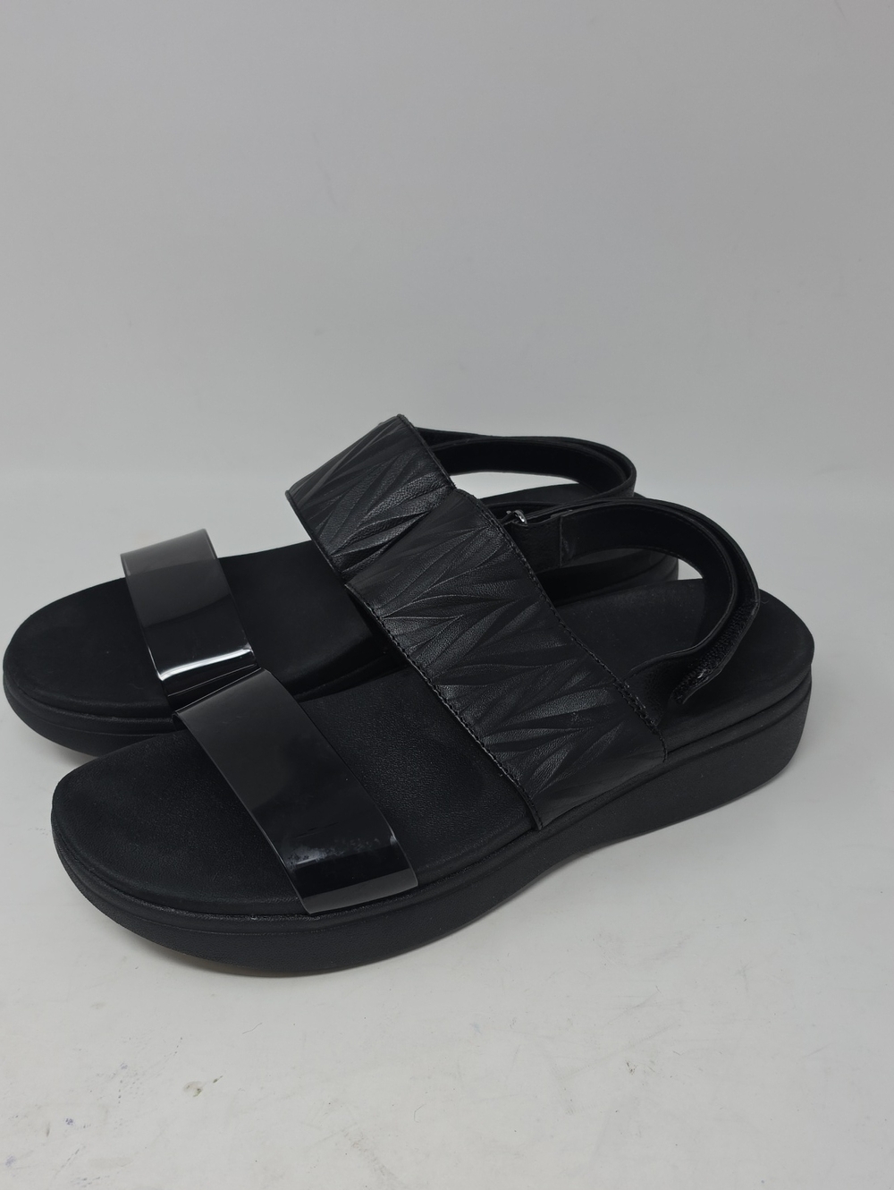 Vionic Karleen Women's Black Platform Slide Sandals Everyday Style Size 11